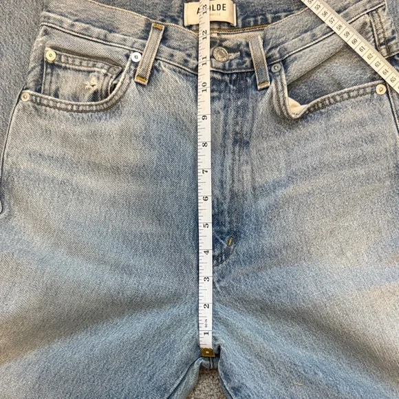 AGOLDE Light Wash STRAIGHT Denim Jeans - Picture 5 of 7